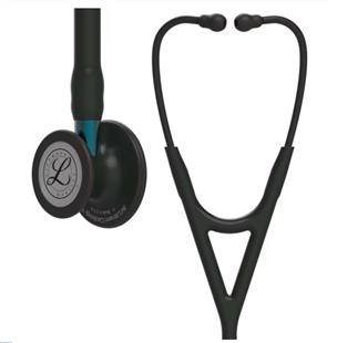 3M Littmann 心臟科第四代聽診器-尊爵黑色管/隱士黑聽頭/藍色金屬杆6201(新款新色)
