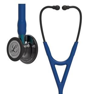 3M Littmann 心臟科第四代聽診器-海軍藍色管/高光煙燻黑聽頭/藍色金屬杆6202(新款新色)