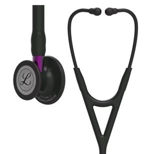 3M Littmann 心臟科第四代聽診器-尊爵黑色管/隱士黑聽頭/紫色金屬杆6203(新款新色)