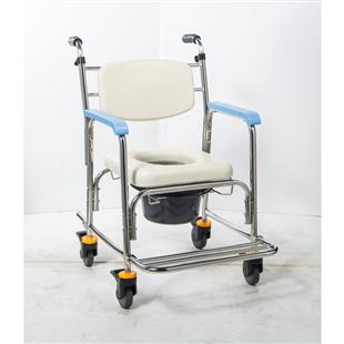 均佳不銹鋼便器椅洗澡椅(附輪)JCS-302
